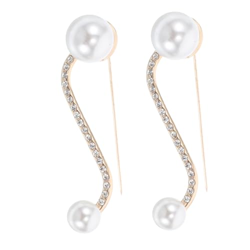 Veemoon 1 Satz Elegante Broschen Mit Strassbesatz Dekorative Sicherheitsnadeln Für Damenkleidung Taillenschmeichelndes Design Verstellbare Anstecknadeln Für Pullover Schals Und 2 Stücke von Veemoon