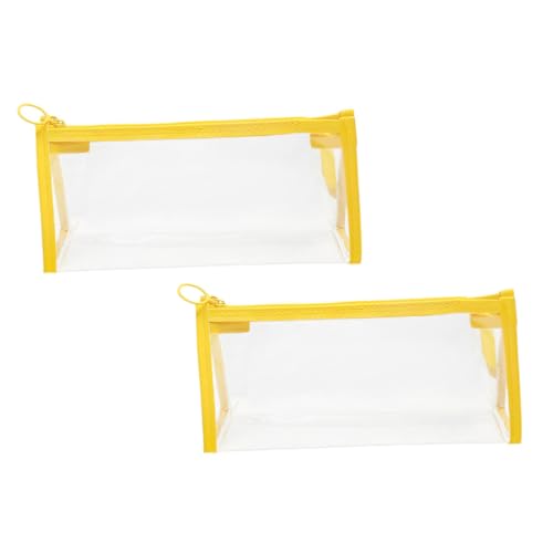 Veemoon 1 Satz Kosmetiktasche Aufbewahrungstasche Reise Make Up Tasche Make Up Taschen Schreibwarentasche Student Klare Kulturtasche Kulturbeutel 2 Stück Zufällige Farbe von Veemoon