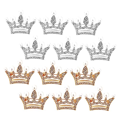 Veemoon 12stücke Kronen Brosche Für Damen Kleidung Tasche Schal Kopftuch Broschennadel Aus Legierung Dekorative Anstecknadel Mit Kronenform Für Kleidung Schal Und Tasche von Veemoon