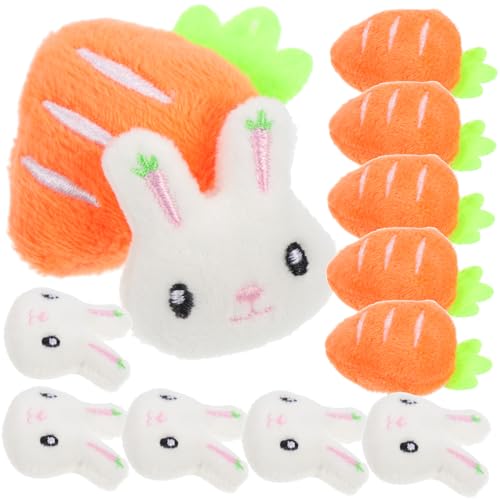 Veemoon 12stücke Karotten Brosche Kaninchen Plüsch Brustnadel Dekorative Brustnadel Brosche Dekor von Veemoon