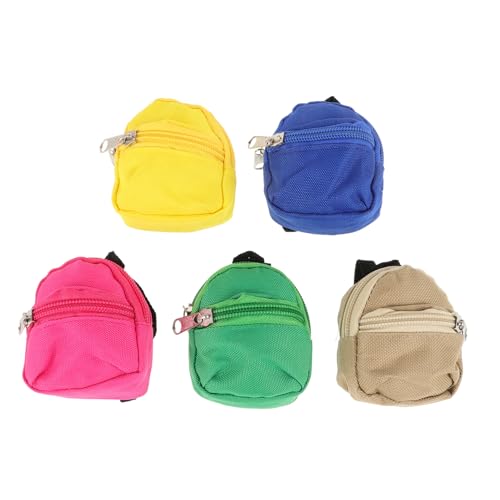 Veemoon 1 Satz Mini Rucksack Schlüsselanhänger Kreative Münzbörsen mit Reißverschluss Vielseitige Anhänger für Taschen Langlebiges für Münzen Dekoration von Veemoon