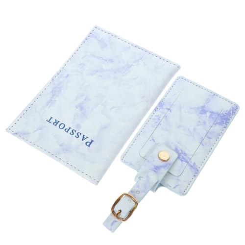 Veemoon 1 Satz Passinhaber Kofferanhänger Für Universeller Gepäckanhänger Reisepasshalter Reise-Tag Tragbare Passhülle Reisen Reisezubehör Geldbörse Pu-Leder Violet von Veemoon