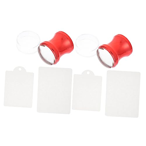 Veemoon 1 Satz Praktischem Silikon Nagelstempel für Nail Art À Großer Stempel Rot für Salon und DIY Maniküre für Kreative Nageldesigns Veemoon 1 Satz Praktischem Silikon Nagelstempel für Nail Art À Großer Stempel Rot für Salon und DIY Maniküre für Kreative Nageldesigns von Veemoon