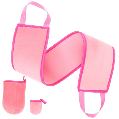 Veemoon 1 Satz Selbstbräuner Handschuh Rückenausführungs Helfer für Selbstbräuner mit Fingerkappen und Abnehmbaren Handschuhen für Gleichmäßige Anwendung von Lotionen und Gels für Damen von Veemoon