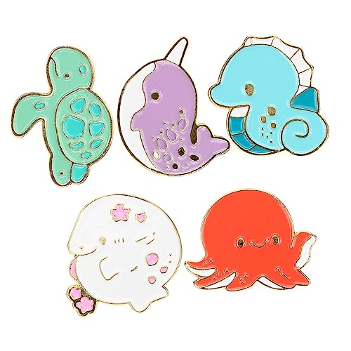 Veemoon 1 Satz Teiliges Cartoon Tier Broschen Niedliche Emaille Pins Für Kleidung Taschen Hüte Zubehör Für Partys Feierliche Anlässe 5 Stück von Veemoon