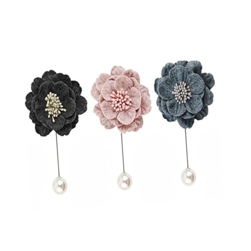 Veemoon 1 Satz Teiliges Modischer Broschen Form Mit Perlen Kreative Kleidung Accessoires Für Stilvolle Kostümdesigns Gemischten Farben 3 Stück von Veemoon