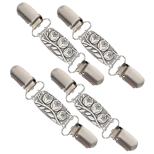 Veemoon 1 Satz Teiliges Pullover Clips Mit Muster Broschen Für Cardigans Schals Kleider Kleidung Clips Für Damen Outfits Vintage Vielseitige Anwendung 4 Stück von Veemoon