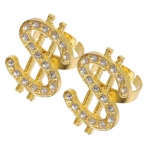 Veemoon 1 Satz Verstellbarer Geld Ring Schmuck Für Damen Modischer Punk Für Partys Alltagslooks Langlebig Komfortabel Ergänzt Jede Outfit Kollektion 2 Stück von Veemoon