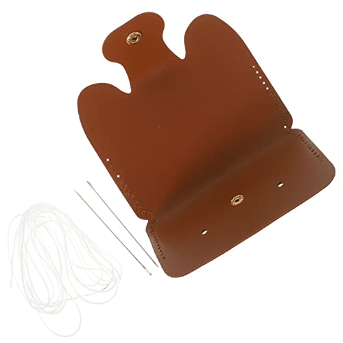 Veemoon 1 Satz Welpenkartenbeutel Materialbeutel Geformt Einfach Bausatz Bausätze Süße Tasche Herstellung Schlüssel DIY -geldbörsezubehör Bastelbedarf Pu-Leder Coffee von Veemoon