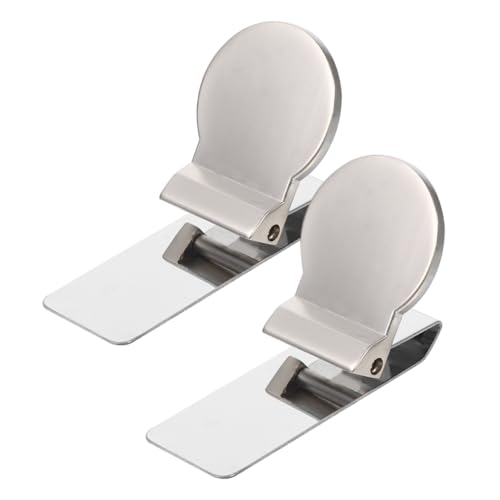 Veemoon 2stücke Metall-geldscheinklammern Aus Kleine Scheckklammer Geldaufbewahrungsklammern Für Brieftaschen Praktische Klammer Für Geld Geldklammer Als Büroklammern Haltbare von Veemoon