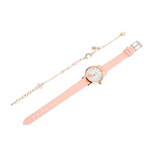 Veemoon 1satz Damen Quartz Uhr Mit Katzenmotiv Und Sternen-mond Armbandset Versatile Und Stilvolle Für Und Besondere Anlässe Für Und Studentinnen von Veemoon