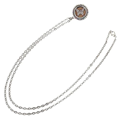 Veemoon 1 Stück Ätherisches Öl Anhänger Damen Halskette Halskette Aromatherapie Diffusor Choker Parfüm Diffusor Choker Modischer Anhänger Ätherisches Öl Diffusor Zufällige Farbe von Veemoon