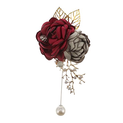 Veemoon 1 Stück Brosche mit Perlen Anstecknadel für Frauen Farbvielfalt für Kleidung Besondere Anlässe Kreatives Accessoire für Look von Veemoon