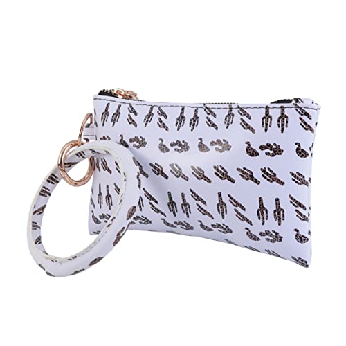 Veemoon 1 Stück Damen Geldbörse Armband Handyhülle PU Handtasche mit Muster für Shopping Ausgehen von Veemoon