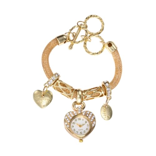 Veemoon Elegantes Damenarmband Mit Dekorativer Uhr Exquisites Armband Als Handschmuck Handgelenkkette Mit Uhr Für Frauen Und Mädchen von Veemoon