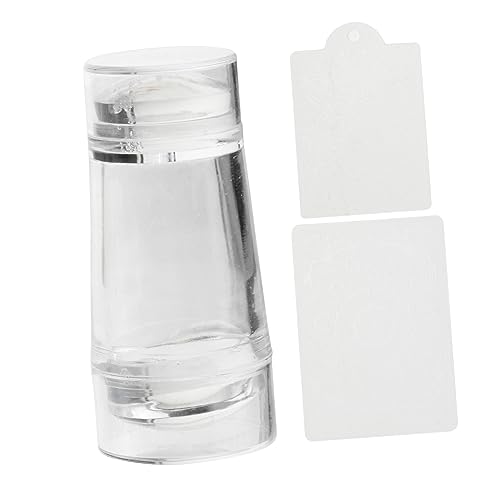 Veemoon Silikon Nagelstempel Werkzeug Transparent Für Nail Art Stamping Mit Verschiedenen Stempel Für Maniküre Designs von Veemoon