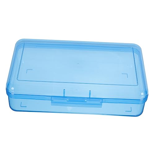 Veemoon 1 Stück Federmäppchen Aus Kunststoff Kugelschreiber-aufbewahrungshalter Bleistift-aufbewahrungsbox Kreatives Federmäppchen Bleistiftbehälter Etui Blue Plastik von Veemoon