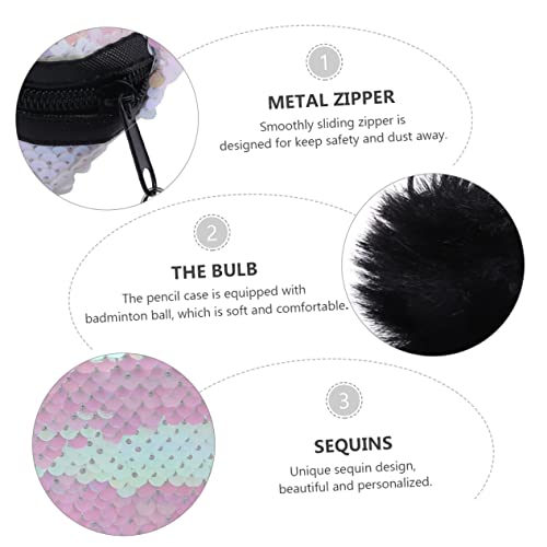 Veemoon 1stück Multifunktionale Glitzer-federmäppchen Im Meerjungfrau-Stil Stylisches Und Geräumiges Schreibwaren-Accessoire Für Erwachsene von Veemoon