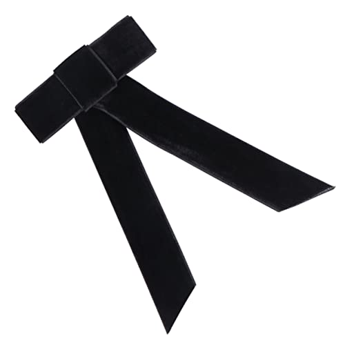 Veemoon 1 Stück Große Schleifen Haarspange für Mädchen Schwarze Haarclips mit Federmechanismus für Partys Geburtstage und Besondere Anlässe Haarschmuck Accessoire von Veemoon