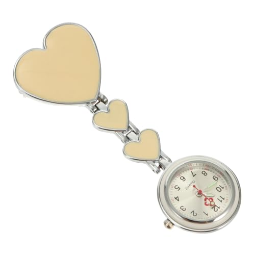 Veemoon 1stück Liebe Form Einer Nachtlicht Wasserdichten Taschenuhr Tragbare Fob-Uhr Professionelle Ansteckuhr Für Pflegepersonal Für Damen Und Herren von Veemoon