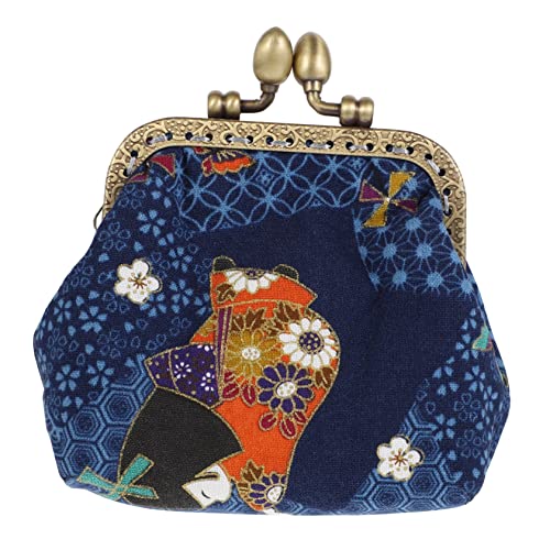 Veemoon 1 Stück Mini Damen Geldbörse Handgemachte Multifunktionale Aufbewahrungstasche für Münzen Lippenstifte Kompakte Geldbörse für Leicht Praktisch mit Druckknopfverschluss von Veemoon