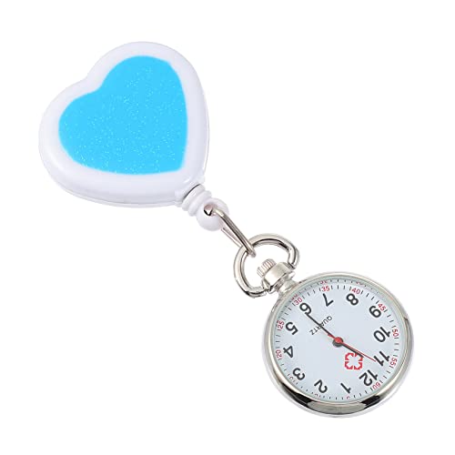 Veemoon Hängende Taschenuhr für Krankenschwestern Einziehbare Brust Uhr Silikonhülle Tragbar Exquisites Design für Ärzte und Lehrer von Veemoon