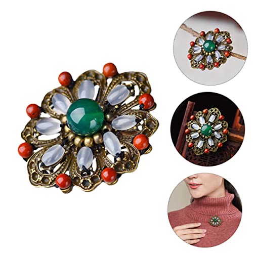 Veemoon Blumenförmige Brosche Für Frauen Corsage-dekor Kreative Brustnadel Vintage Brosche Anstecknadel Aus Hochwertigem Material von Veemoon