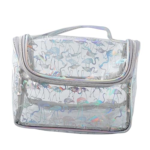 Veemoon 1 Stück wasserdichte PVC Kosmetiktasche mit Großem Stauraum für Damen Transparente Toilettentasche im Flamingo Muster für Reisen und Persönliche Pflegeartikel Veemoon 1 Stück wasserdichte PVC Kosmetiktasche mit Großem Stauraum für Damen Transparente Toilettentasche im Flamingo Muster für Reisen und Persönliche Pflegeartikel von Veemoon