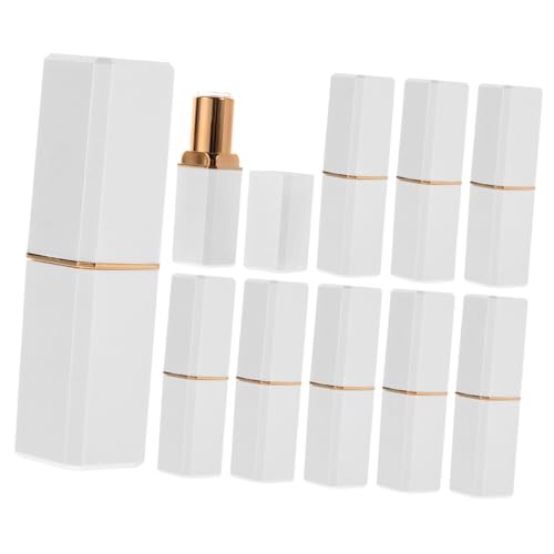 Veemoon 10 Stück Nachfüllbare Lippenbalsam Tuben DIY Lipgloss Behälter Leicht Tragbar Kompakt Für Frauen Mädchen Für Lippenpflege Und Lippencreme Aufbewahrung Reise von Veemoon