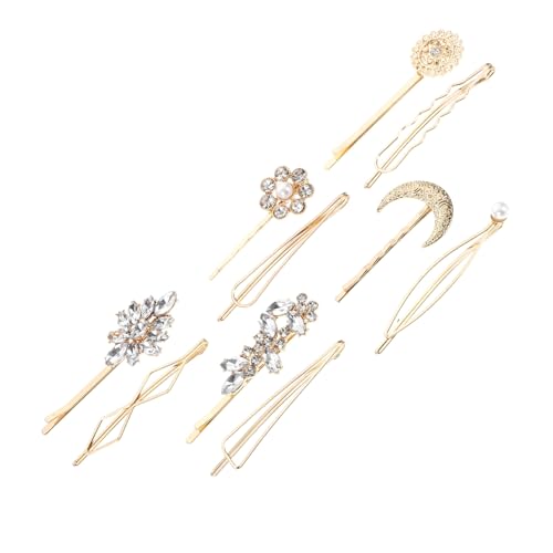 Veemoon 10 Stück Teiliges Haarschmuck Geometrischen Perlen und Kristallen Modische Haarspangen für Damen Eleganter Hochzeitshaarschmuck Vielseitige Haarklammern für Party und Alltag von Veemoon