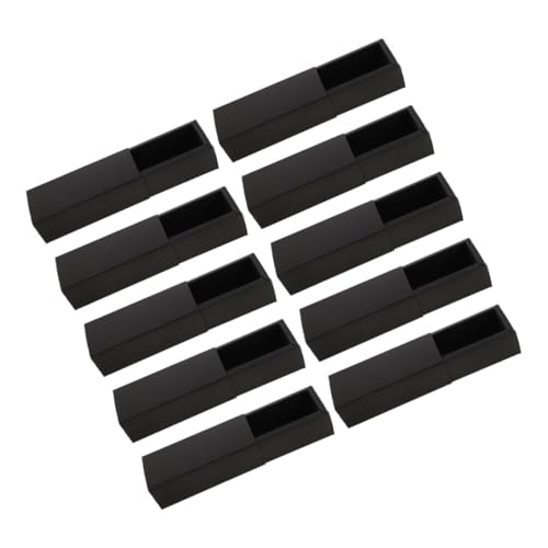 Veemoon 10 Stück Teiliges Kraftpapier Aufbewahrungsbox Faltbare Rechteckige Verpackung für Lippenstifte Ätherische Öle Parfümflaschen Praktische Kosmetik Organizer für Reisen und Alltag von Veemoon