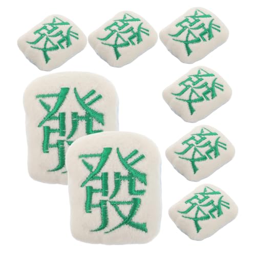 Veemoon 10 Stück Teiliges Süße Mahjong Broschen Bestickte Diy Anstecknadeln Glückssymbol Charms Modische Accessoires für Kinderkleidung Socken Schuhe und Hüte Party Dekoration von Veemoon