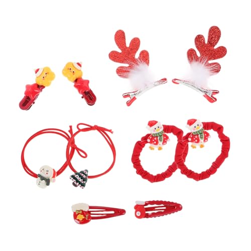 Veemoon 10 Stück Teiliges Weihnachts Haarclip Set mit Santa Schneemann und Rentier Leichter Sicherer Haarschmuck für Festliche Frisuren Vielseitig für Fotoshootings Kostümpartys und von Veemoon