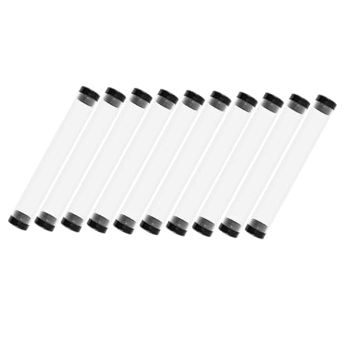 Veemoon 10 Stück Transparentes Teiliges Zylinder Stifteetui Klare Schreibwaren Aufbewahrungsbox für Bleistifte Füller Kugelschreiber Geschenkverpackung für Schüler Büro Professionelle von Veemoon