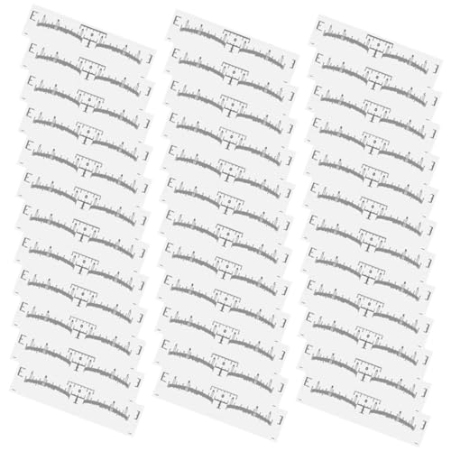 Veemoon 100 Stück Einweg Augenbrauenlineal Aufkleber aus PVC mit Klarer Messskala Selbstklebend Präzise Messhilfe für Microblading und Augenbrauen make up Geeignet für Frauen und Anfänger von Veemoon