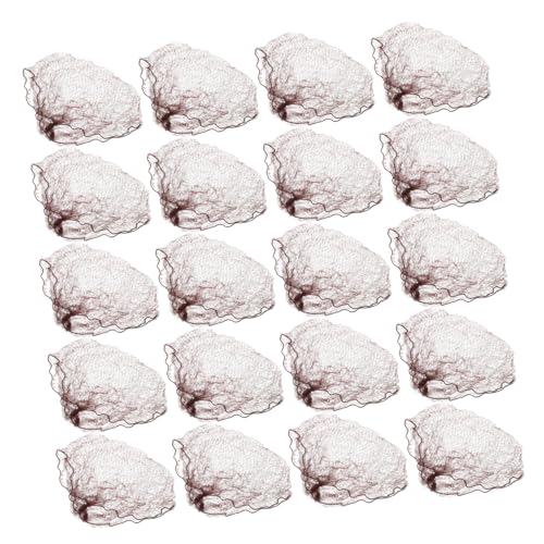 Veemoon 100 Stück Haarnetze mit Elastischem Rand Unsichtbares Mesh für Ordentliche Haarfrisuren Geeignet für Perücken Schlafen und Vielseitige Anwendung bei Frauen Braune Netzhaarnetze von Veemoon