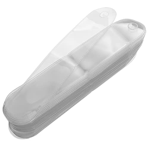 Veemoon 100 Stück Teiliges Transparentes Federmäppchen Einzeln für Füllfederhalter Universelle Stifttasche Leicht und für Schule Büro und Unterwegs Praktische Schreibwaren Aufbewahrung von Veemoon