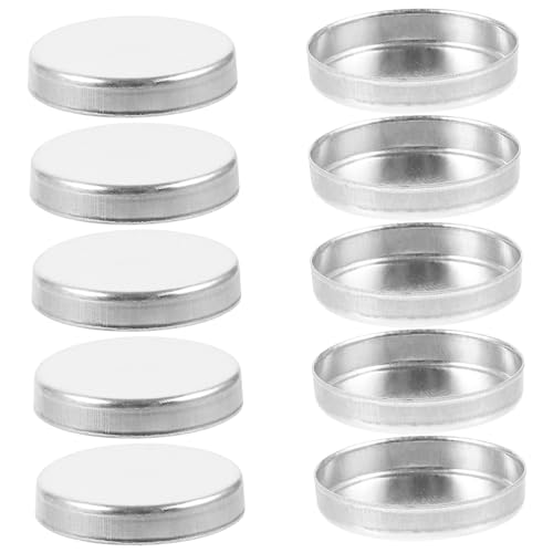 Veemoon 10 Stück Leere Lidschattenpfannen Wiederverwendbare Aluminium Schminkdosen für Selbstgemacht Make Up Kompakte Lidschatten Aufbewahrung für Reisen von Veemoon