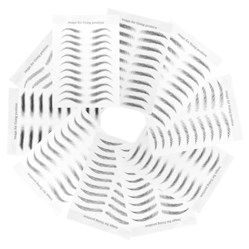 Veemoon 10blätter Wasserdichte Augenbrauen Tattoos Aufkleber Temporäre Augenbrauen Tattoos Wasserfeste Aufkleber Für Make-up von Veemoon