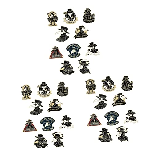 Veemoon 10er Set Doctor Enamel Pins – Steampunk Broschen Für Kleidung Und Taschen - Ideal Für Freunde Und Als Gothic Accessoire - in Gold Und Schwarz Perfektes Für Cosplay Und von Veemoon