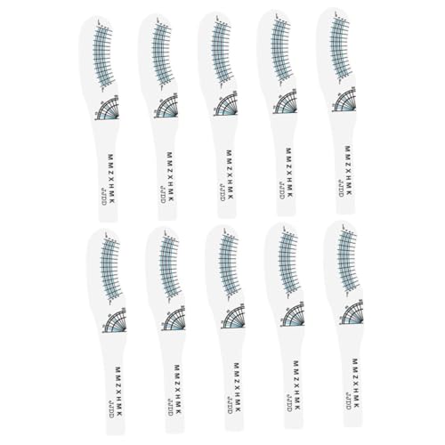 Veemoon 10stücke Wimpern-messlineal Aus Papier Wimpernlänge Und Biegung Messen Wimpernlinealkarte Für Zuhause Und Salon Leicht Und Wiederverwendbar von Veemoon