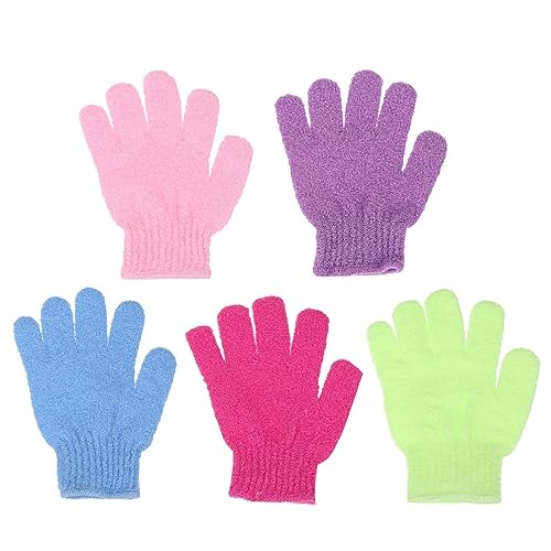 Veemoon 12 Stücke Peelinghandschuhe für Körperpflege Weiche Duschhandschuhe aus Nylon für Sanftes Peeling von Nacken Schultern und Füßen Badeschrubber für Männer und Frauen Badeaccessoires von Veemoon