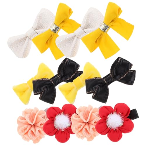 Veemoon 12 Stück Teiliges Haarklammer für Mädchen mit Blumen und Schleifen Rutschfest Sicher und Langlebig Leichte Haarnadeln für Junge Mädchen zu Geburtstag und Weihnachten von Veemoon