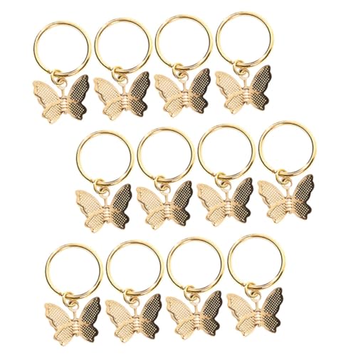 Veemoon 12 Stück Teiliges Haarschmuck für Zöpfe mit Schmetterlingen Verzierungen für Dreadlocks und Geflochtenes Haar Einfach Anzubringen Entfernen Geeignet für Anfänger und Profis von Veemoon