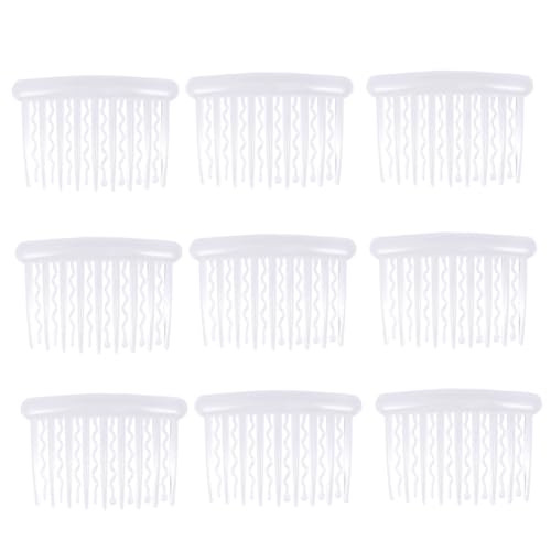 Veemoon 12stücke Kunststoff Haarklämmer Mit Seitlichem Haarkamm Klassische Haarspangen Für Frauen Und Mädchen Praktische Haarseitenkämme Für Täglichen Gebrauch von Veemoon