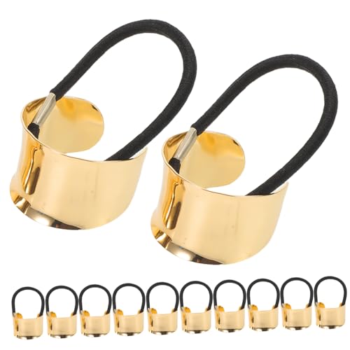 Veemoon 12 Stück Teiliges Vintage Metall Haarbänder Glänzende Elastische Haarschmuck Ringe für Damen Stilvolle Leichte Pferdeschwanzhalter für Alltag und Festliche Anlässe von Veemoon