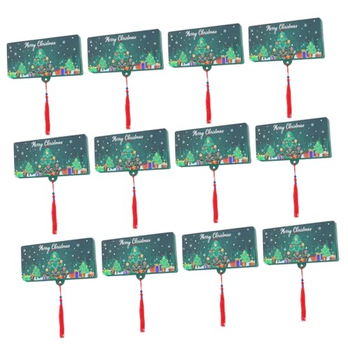 Veemoon 12 Stück Teiliges Weihnachts-geldhalter Fächern Stabiler Papier-Cash-Organizer in Festlichem Weihnachtsmann Schneemann-Design Kompakter Reisefreundlicher Umschlag für Bargeld und von Veemoon