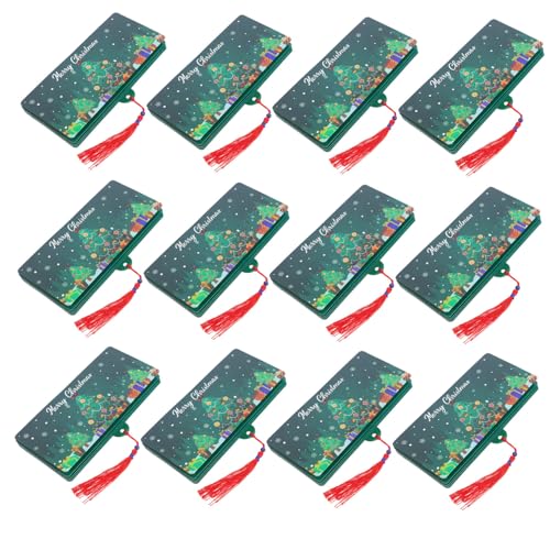 Veemoon 12 Stück Weihnachts Rot Umschlag Kartenumschlag Urlaubs Party Geschenk Geld Organizer Weihnachts Party Geschenk Weihnachtskartenhalter Weihnachtshalter Lustiger Geldhalter von Veemoon