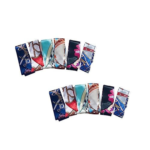 Veemoon 12er Set Seidenstirnbänder - Stilvolle Haarbänder Aus Satin Für Frauen Und Mädchen - Ideal Als Handtaschen Griff Oder Schal Ersatz Vielseitig Und Modisch von Veemoon