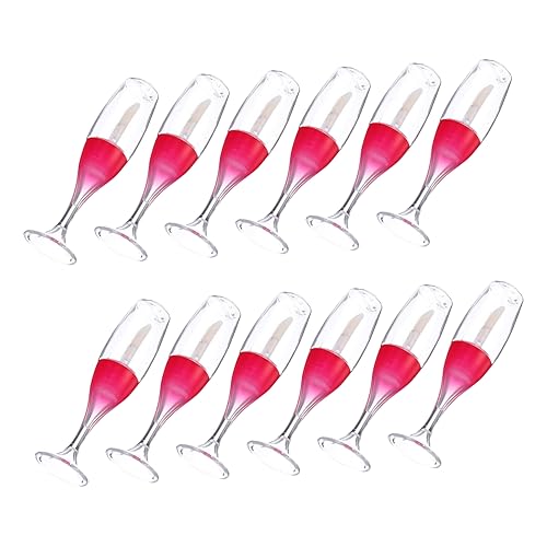 Veemoon 12stücke Mini Lip Gloss Flaschen Leere Lip Gloss Rohre Probe Für Lipgloss Öl Farbe Diy Make-up von Veemoon